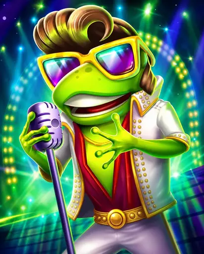 Elvis Frog in Vegas